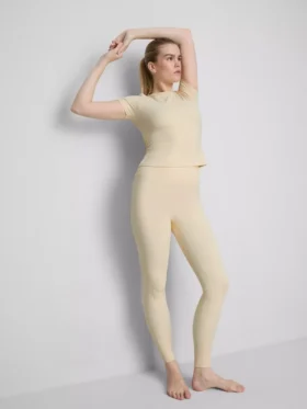 Smørmyke leggings med høy midje til trening
