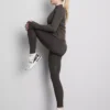 Smørmyke leggings med høy midje til trening