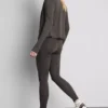 Smørmyke leggings med høy midje til trening