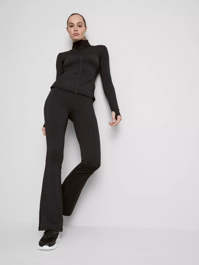 Smørmyke leggings med utvidet ben