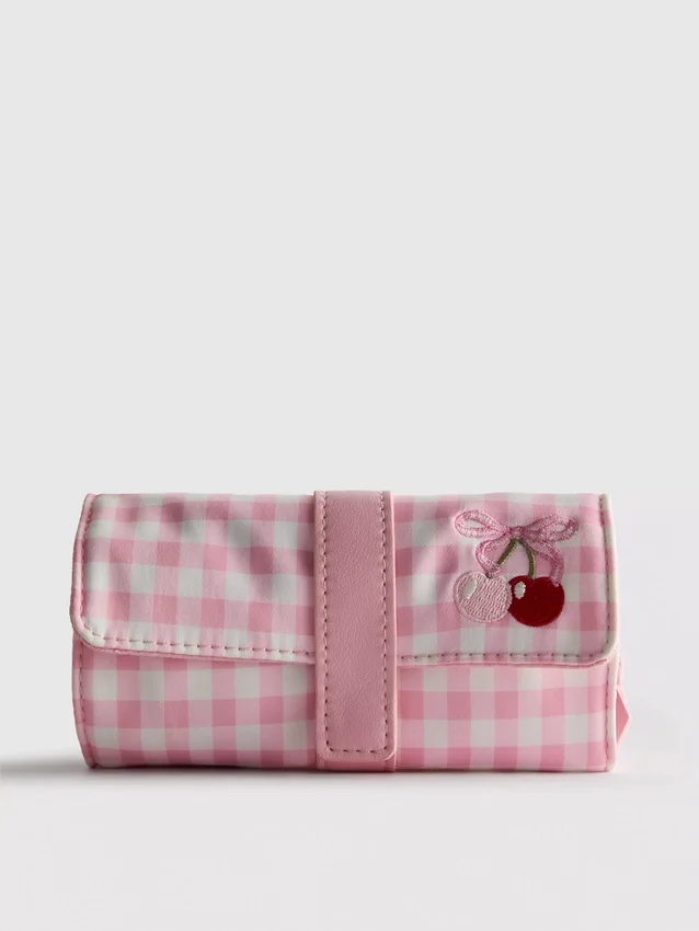 Smykker-pose i gingham