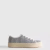Sneakers i jute med flatform