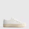 Sneakers i jute med flatform
