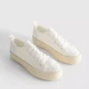 Sneakers i jute med flatform