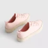 Sneakers i jute med flatform