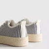 Sneakers i jute med flatform