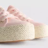 Sneakers i jute med flatform