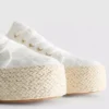 Sneakers i jute med flatform