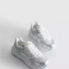 Sneakers med grovt mesh