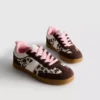Sneakers med gummisåle og dyremønster