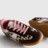 Sneakers med gummisåle og dyremønster