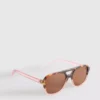 Solbriller i aviator-stil av akryl
