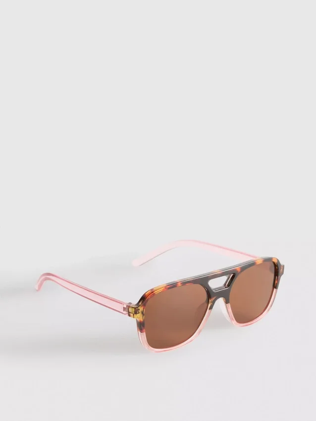 Solbriller i aviator-stil av akryl