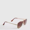 Solbriller i aviator-stil av metall