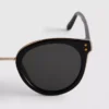 Solbriller i «cat-eye»-stil med brynstang