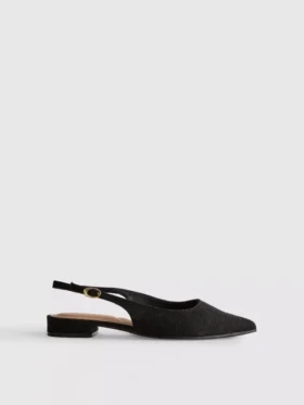 Spisse slingback-mules