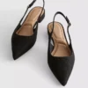 Spisse slingback-mules