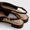 Spisse slingback-mules