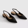 Spisse slingback-mules