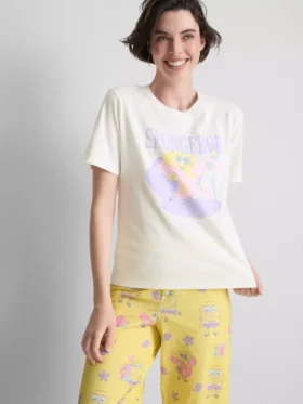Spongebob SquarePants OOTD-pysjamastopper med grafisk trykk
