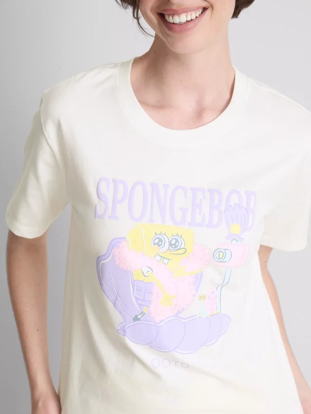 Spongebob SquarePants OOTD-pysjamastopper med grafisk trykk