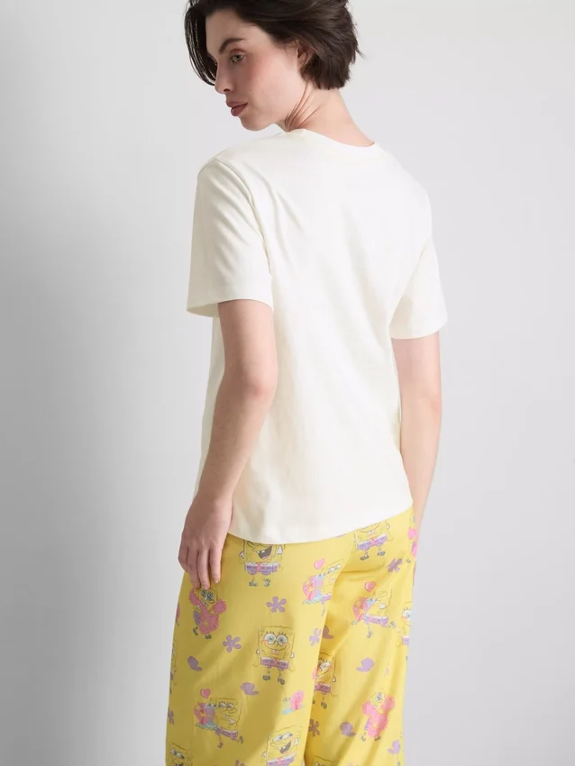 Spongebob SquarePants OOTD-pysjamastopper med grafisk trykk