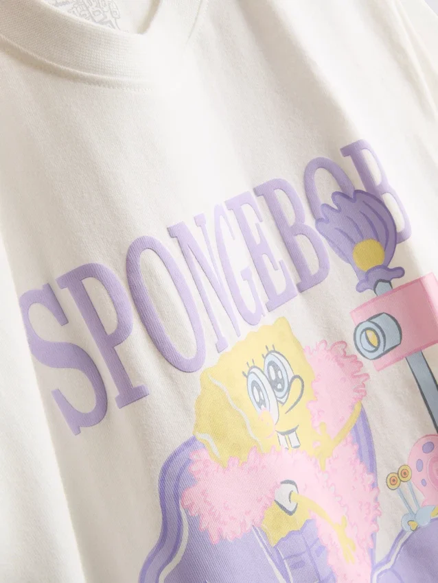 Spongebob SquarePants OOTD-pysjamastopper med grafisk trykk