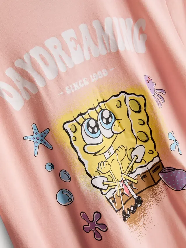 SpongeBob SquarePants-pysjamaser i bomull med figurmotiv