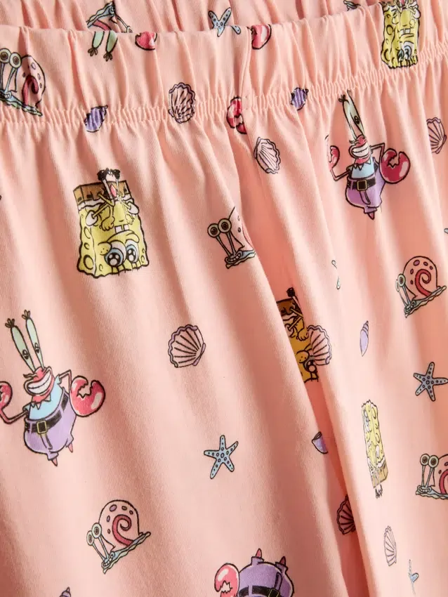 SpongeBob SquarePants-pysjamaser i bomull med figurmotiv