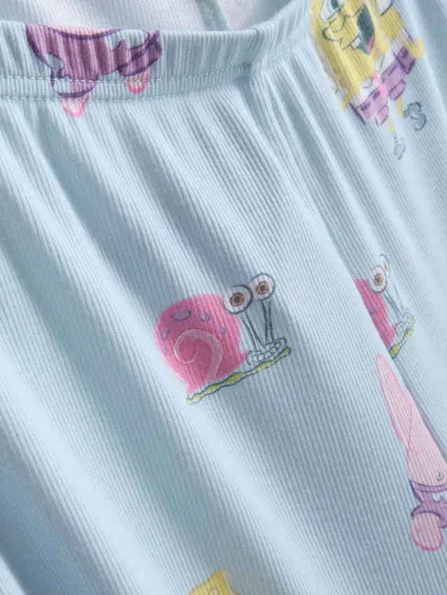 SpongeBob SquarePants ribbet pysjamaser med karaktermotiv