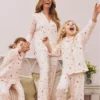 Stacey Solomon gingham-mønstret boyfriend-stil-pysjamaser