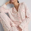 Stacey Solomon gingham-mønstret boyfriend-stil-pysjamaser