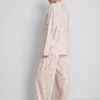Stacey Solomon gingham-mønstret boyfriend-stil-pysjamaser