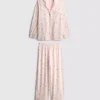 Stacey Solomon gingham-mønstret boyfriend-stil-pysjamaser