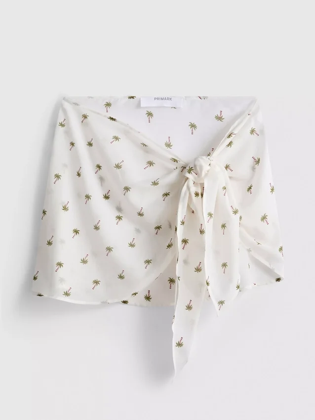 Strand-sarong med trykk