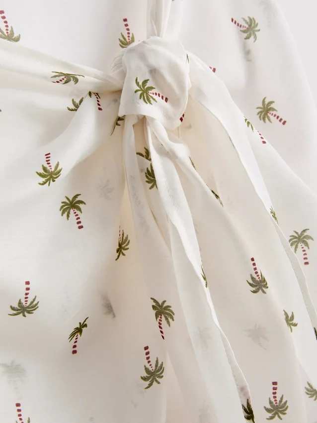 Strand-sarong med trykk