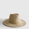 Strandhatt med stråkant