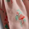Strandshorts med flamingo-mønster
