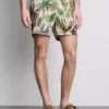 Strandshorts med jungelmønster