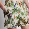 Strandshorts med jungelmønster
