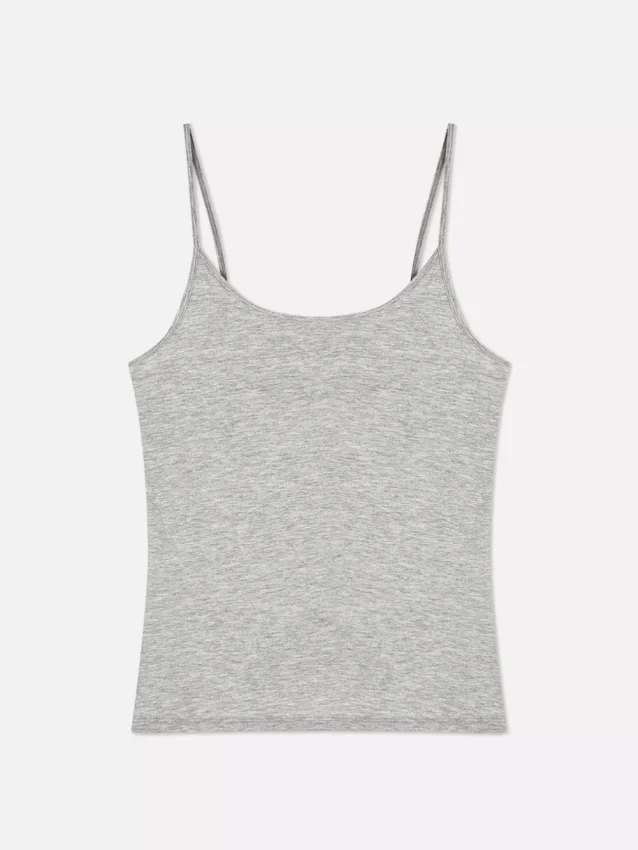 Stretch-cami med rund hals