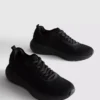 Strikkede sneakers med snøring