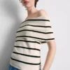 Strikket off-the-shoulder-genser