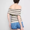 Strikket off-the-shoulder-genser