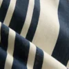 Stripet bluse med spiss kant nederst