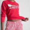 Stripet Hello Kitty-pysjamassett
