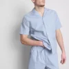 Stripet pysjamaser-skjorte med knapper