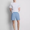 Stripet pysjamassett med korte shorts
