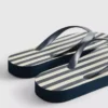 Stripete flatform-flip-flops