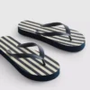 Stripete flatform-flip-flops